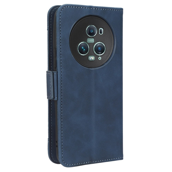 Футляр з клапаном для Honor Magic 5 Pro 5G, Card Slot, темно-синій 