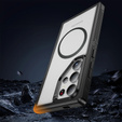 Чехол с рамкой для Samsung Galaxy S24 Ultra, для MagSafe, прозрачный / черный