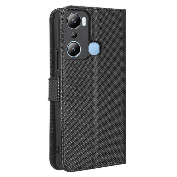 Откидной чехол для Infinix Hot 20i, Wallet Smart Magnet Case, чёрный