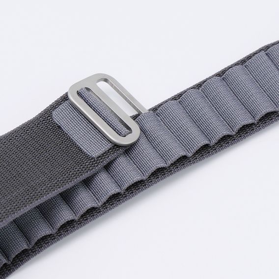 Нейлоновый ремешок для Apple Watch 1/2/3/4/5/6/7/8/SE/ULTRA 42/44/45/49 мм, серый