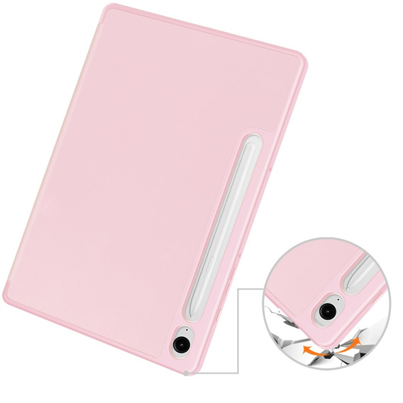 Чохол для Samsung Galaxy Tab S10 Lite / S10 FE / S9 FE, Smartcase з місцем для стилуса, рожевий