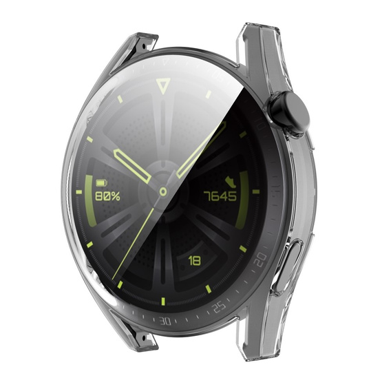 Etui z wbudowanym szkłem do Huawei Watch GT 3 42mm - Transparent White