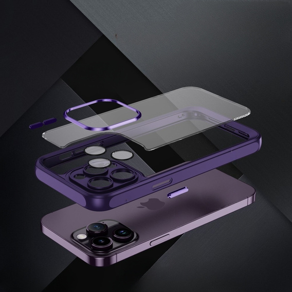 Чехол для iPhone 15 Pro Max, ERBORD Impact Guard, тёмно-фиолетовый