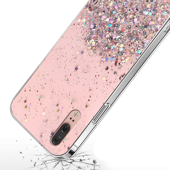 Чoхол до Huawei P20, Glittery, рожевий