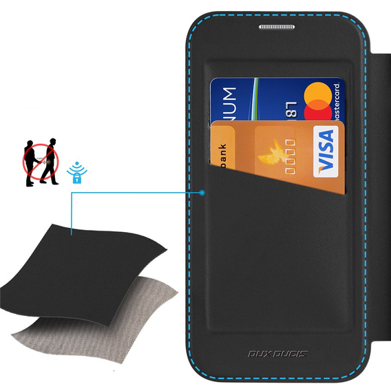 Чехол Dux Ducis для iPhone Air, Skin X Pro, с откидной крышкой, для MagSafe, черный
