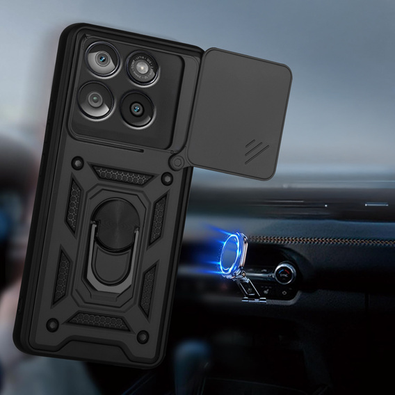 Чехол NOX Camera Slide Motorola Edge 60 / 60 Fusion, CamShield Slide, чёрный