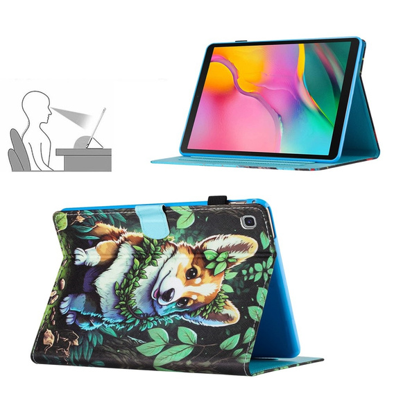 Чехол для Samsung Galaxy Tab S6 Lite 2022 / 2020, с откидной крышкой, corgi dog