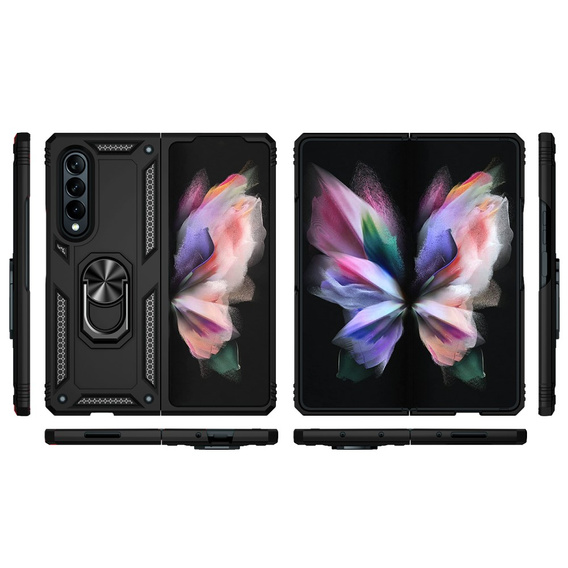 Броньований Чoхол до Samsung Galaxy Z Fold3 5G, Nox Case Ring, чорний