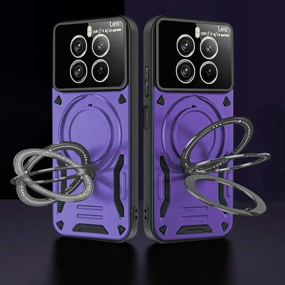 Броньований чохол для Realme 12 Pro 5G / 12 Pro+ 5G, Magnetic Ring, фіолетовий