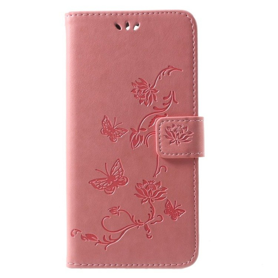 Откидной чехол для Huawei Mate 10 Lite, Butterfly, розовый