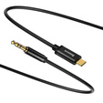 BASEUS Yiven M30 Кабель Minijack 3.5mm Aux 0.5m - Silver/Black