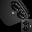 Скло для камери iPhone 16 / 16 Plus, чорне з металевим покриттям ERBORD