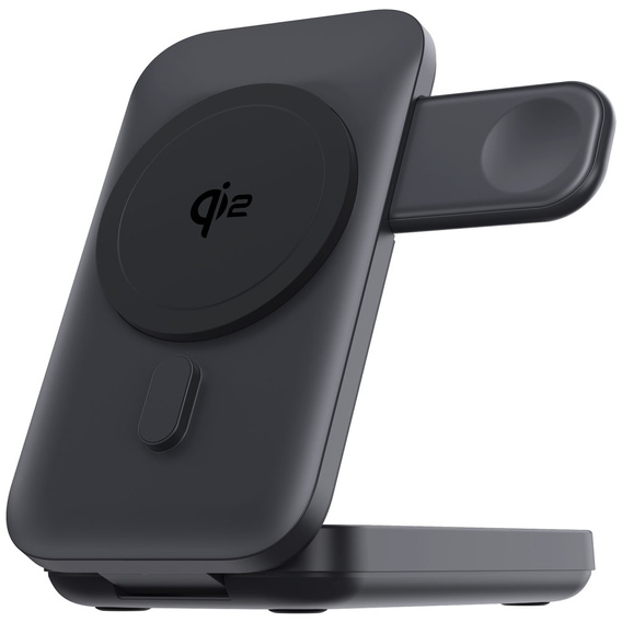 Індукційний зарядний пристрій з powerbank 10000mAh 15W Qi2 MagSafe для iPhone 12 13 14 15 16 / Apple Watch