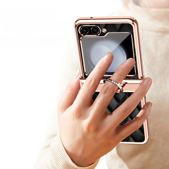 Чохол для Samsung Galaxy Z Flip5 5G, Electro Stitching, чорний