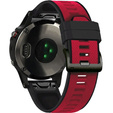 Силиконовый ремешок для Garmin Fenix 5/6/7 Forerunner 945/935, Red / Black
