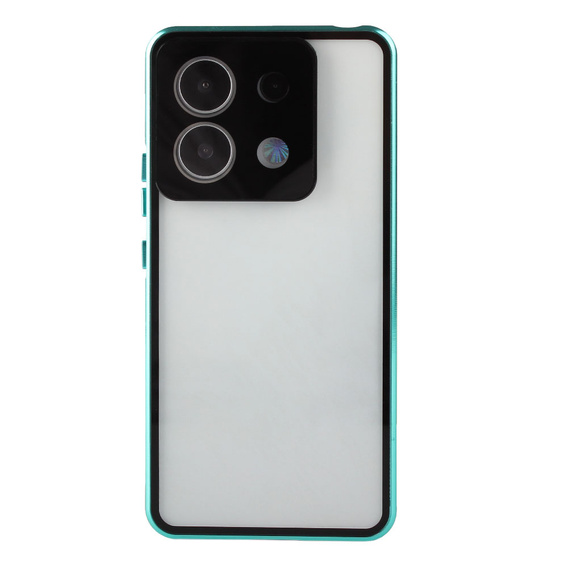 Чехол для Xiaomi Redmi Note 13 Pro 5G, Magnetic Dual Glass, зелёный