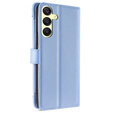 Откидной чехол для Samsung Galaxy A25 5G, Wallet Zipper Pocket, синий
