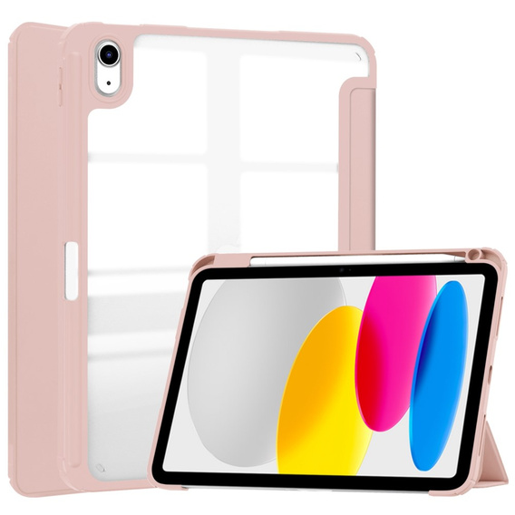 Чехол для iPad 10.9 2022 10 Gen, Smartcase Hybrid, с местом для стилуса, розовый