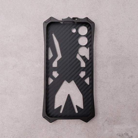Бронированный чехол для Samsung Galaxy S23, Aluminum Alloy, чёрный