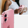Чохол для iPhone 16 Plus, Erbord Dropproof, прозорий + скло