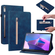 Чехол до Lenovo Tab P11 Pro Gen 2, Wallet Pen Slot, синий