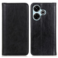 Флип-кейс для Xiaomi Redmi 13, Split Leather, чёрный