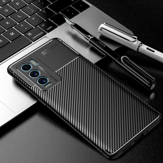 Чoхол до Realme GT Explorer Master, Carbon Gel, чорний