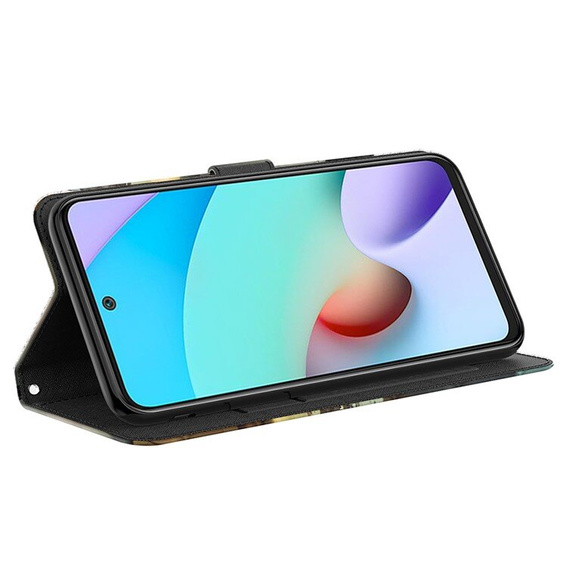 Откидной чехол для Xiaomi Redmi 13C / Poco C65, Wallet, Cat & Tiger