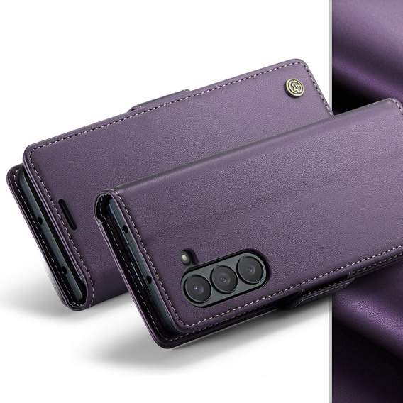 CASE фліп-чохол для Samsung Galaxy Z Fold6 5G, Litchi Wallet, фіолетовий