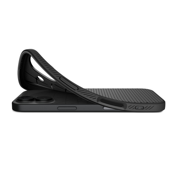 Чехол Spigen Liquid Air для iPhone 17, матовый черный