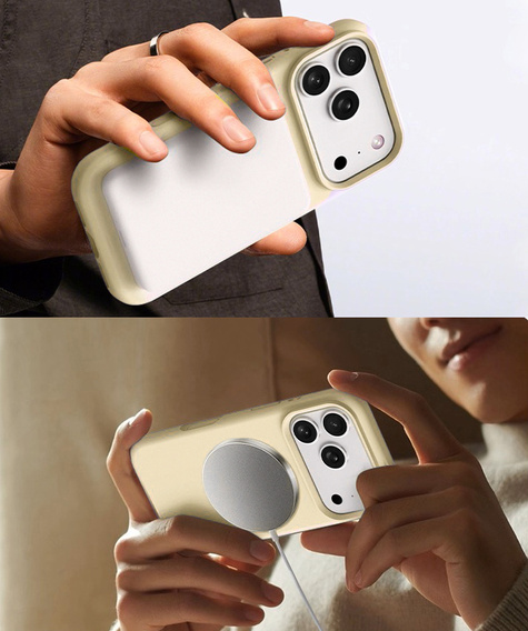 Силіконовий чохол для iPhone 17 Pro Max, для MagSafe, протиударний, жовтий