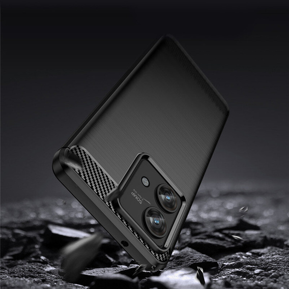 Чoхол до Motorola Edge 40 Neo, Carbon, чорний