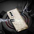 Чохол для Samsung Galaxy Z Fold 5 5G, Mechanical Legend, золотий