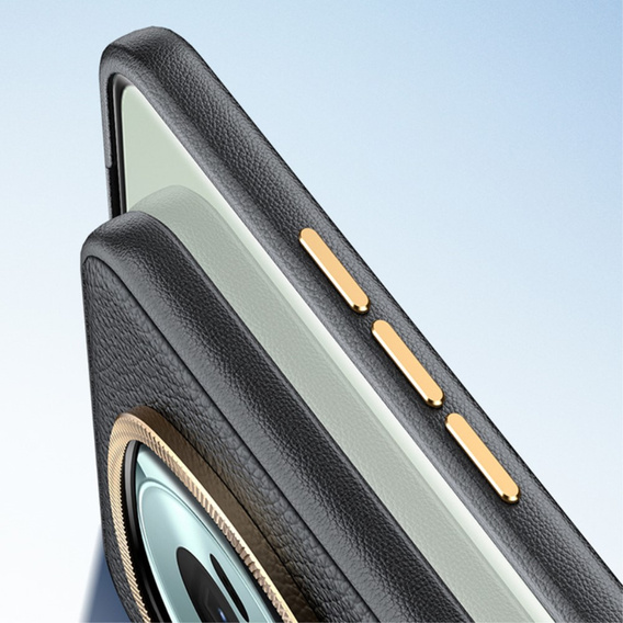 Шкіряний чохол для Honor Magic 6 Pro 5G, leather hybrid, сірий