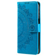 Чехол Wallet до Xiaomi Redmi Note 11/11S, Mandala, Blue