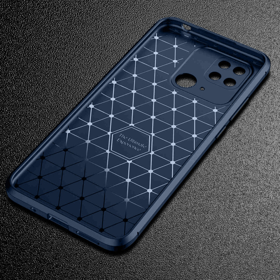 Чoхол до Xiaomi Redmi 10C, Carbon Gel, темно-синій 
