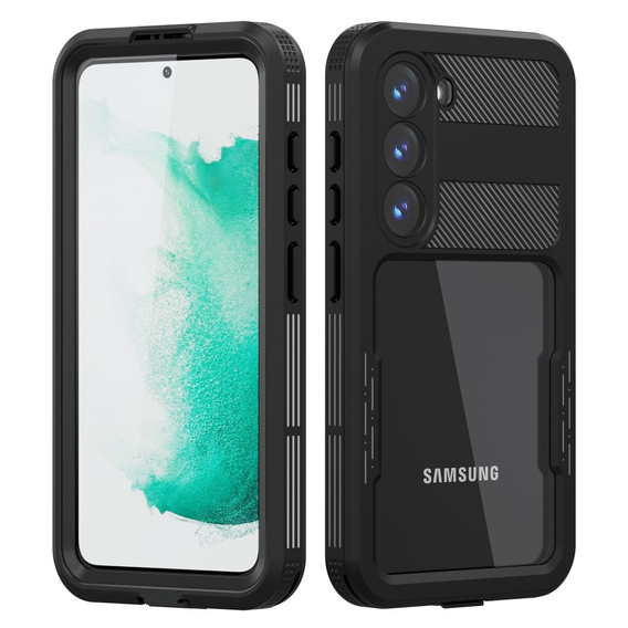 Водонепроницаемый чехол IP68 для Samsung Galaxy S23 Plus, чёрный