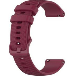 Силиконовый ремешок 18mm до Garmin Vivomove 3S / Vivoactive 4S, Wine Red