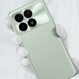 Кожаный чехол для Xiaomi Poco F6 Pro, leather hybrid, зелёный
