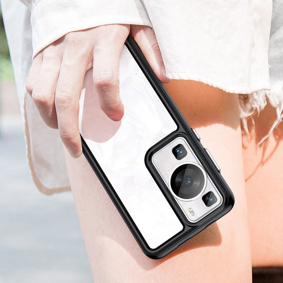 Чехол до Huawei P60 / P60 Pro, Fusion Hybrid, прозрачный / черный