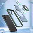 Чохол для Samsung Galaxy S23 FE, Military Magnet, для MagSafe, зелений