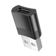 Адаптер HOCO - USB-C TYPE-C на USB-A, Black
