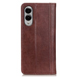 Флип-кейс для Samsung Galaxy S25 Edge, Split Leather, коричневый