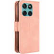 Футляр з клапаном для Motorola Edge 60 / 60 Fusion, Card Slot, рожевий