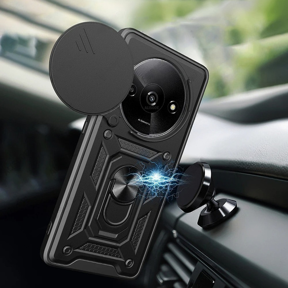Чохол NOX Camera Slide Xiaomi Redmi A3, CamShield Slide, чорний