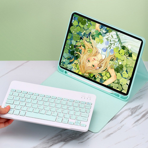 Чохол + клавіатура iPad 7/8/9 10.2 2021 / 2020 / 2019, Pen Slot, зелений