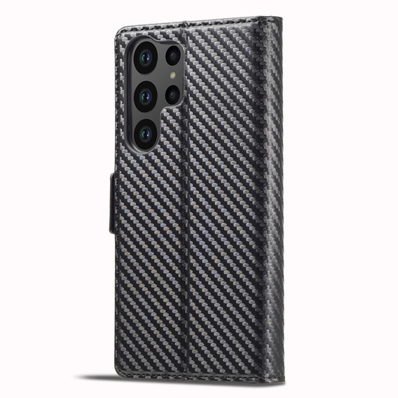 Чохол-книжка для Samsung Galaxy S23 Ultra, Carbon LC.IMEEKE, чорний