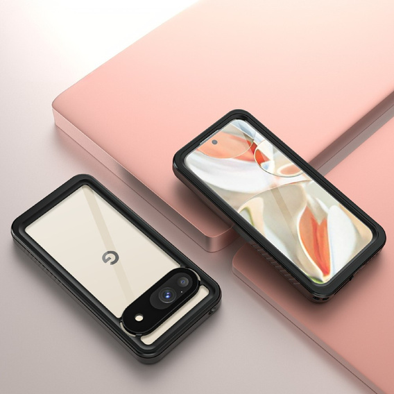 IP68 водонепроникний чохол для Google Pixel 9, Redpepper, чорний
