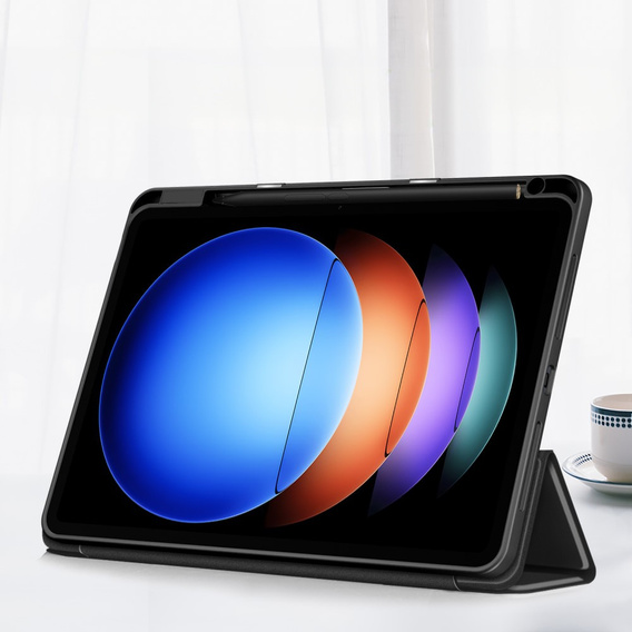 Чохол для Xiaomi Pad 6S Pro 12.4, Smartcase Hybrid, з місцем для стилуса, чорний