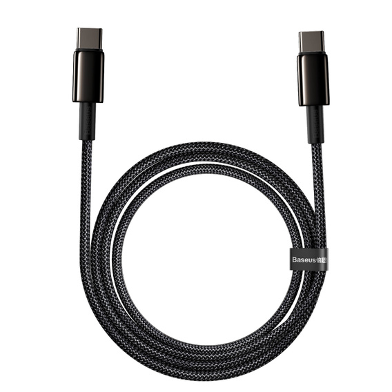 BASEUS Kaбель USB PD100W/QC3.0 Type-C 200cm - Grey/Black